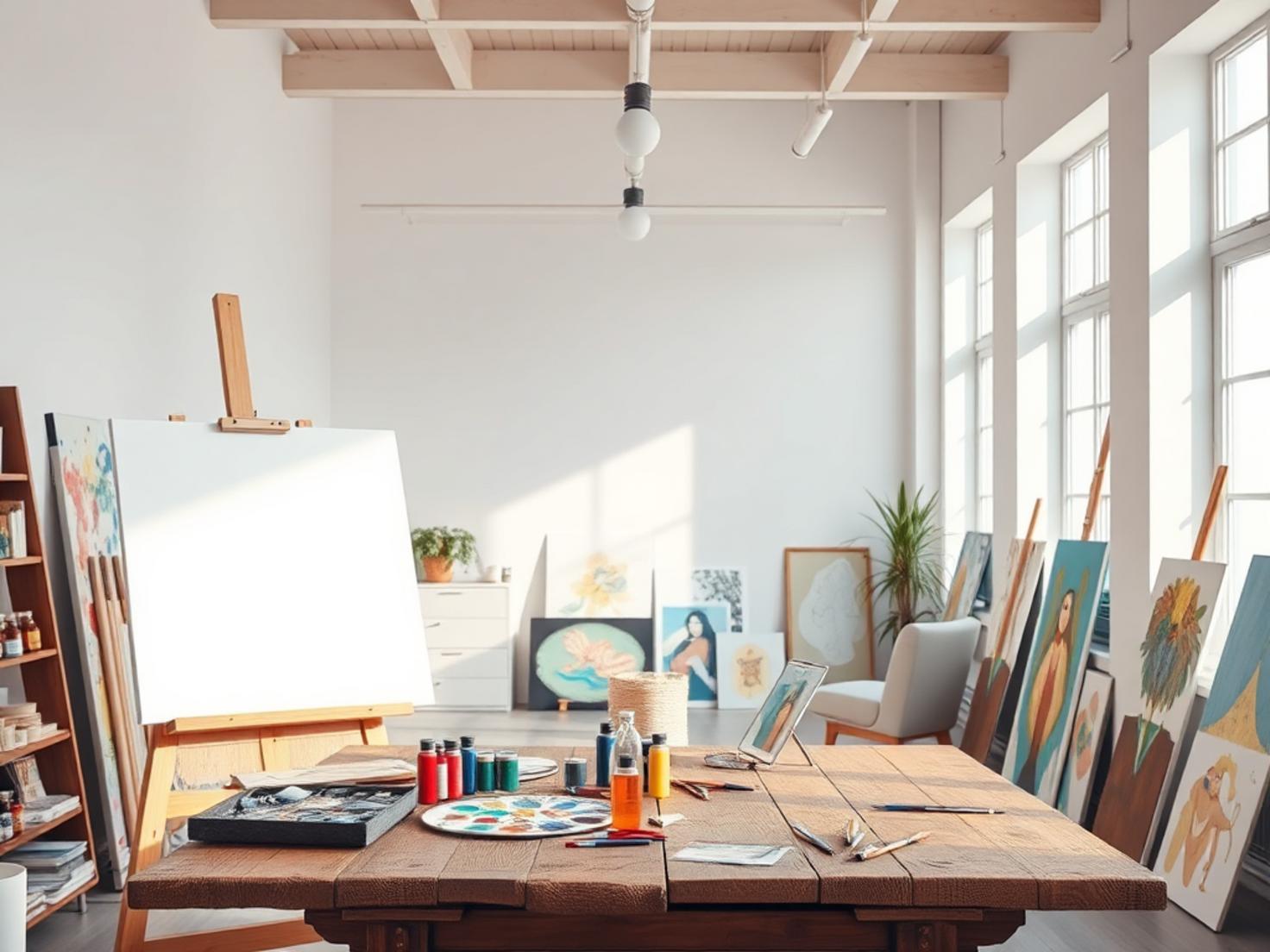 Atelier kreativ einrichten