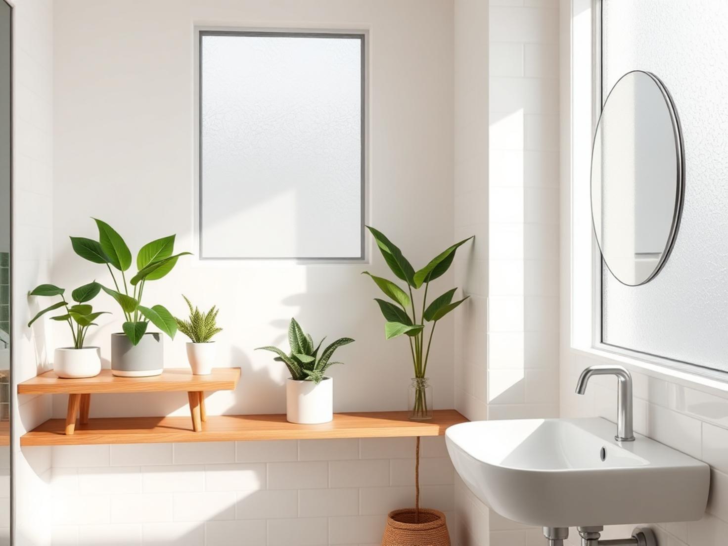 Badezimmer Pflanzen Deko