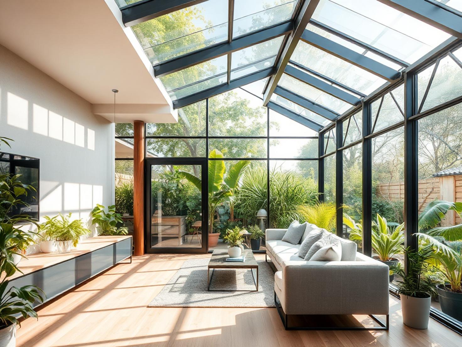 Gewächshaus Wohnraum Konzept