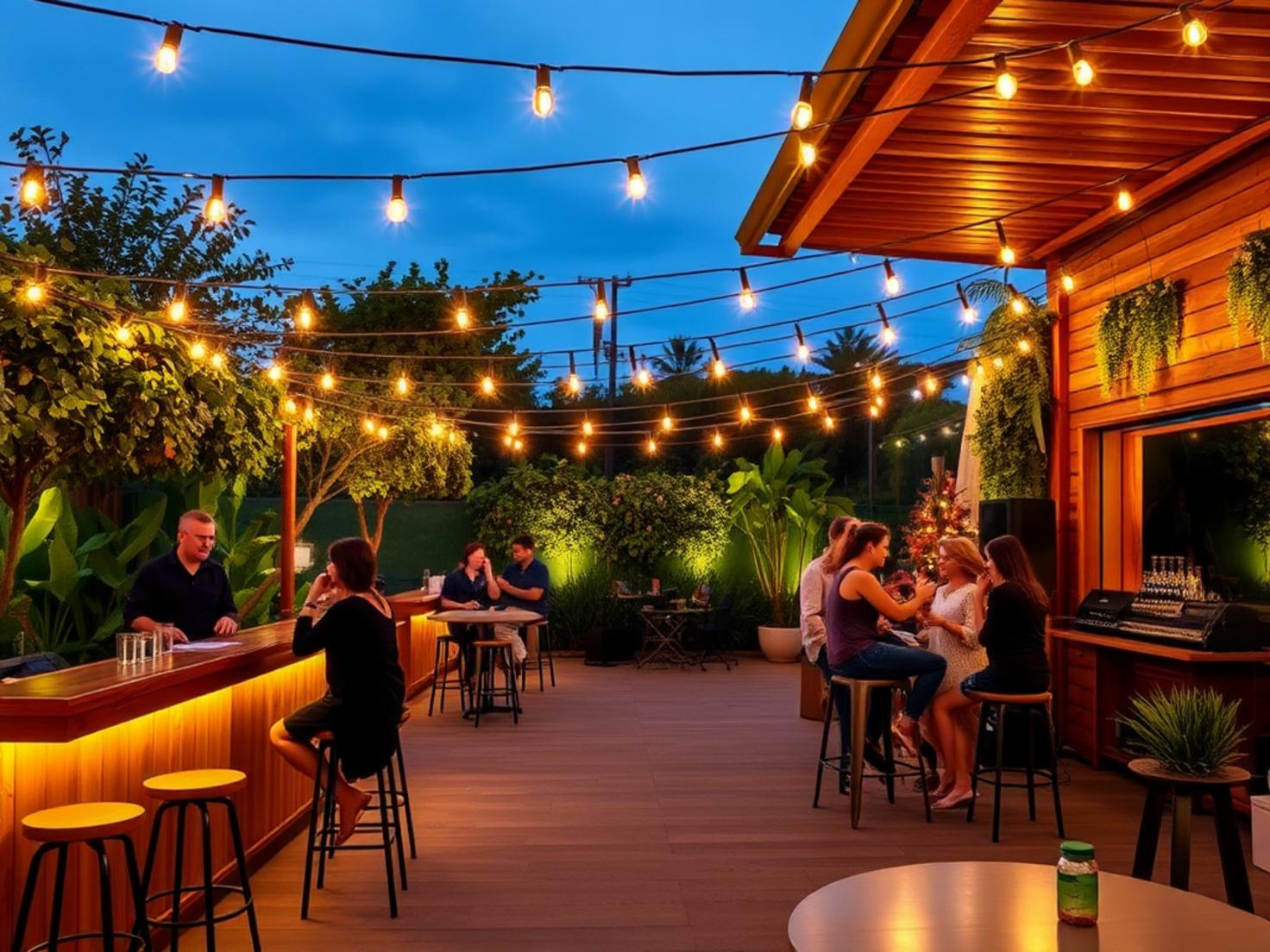 Outdoor Bar Entertainment Zone