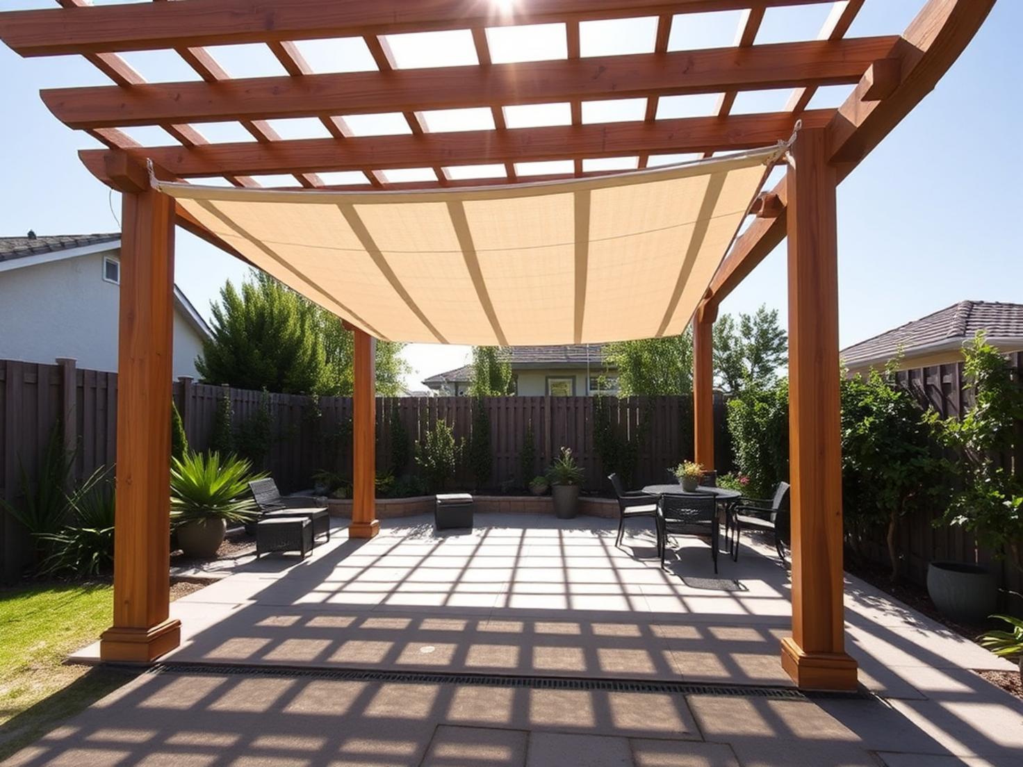 Pergola Schatten Lösungen