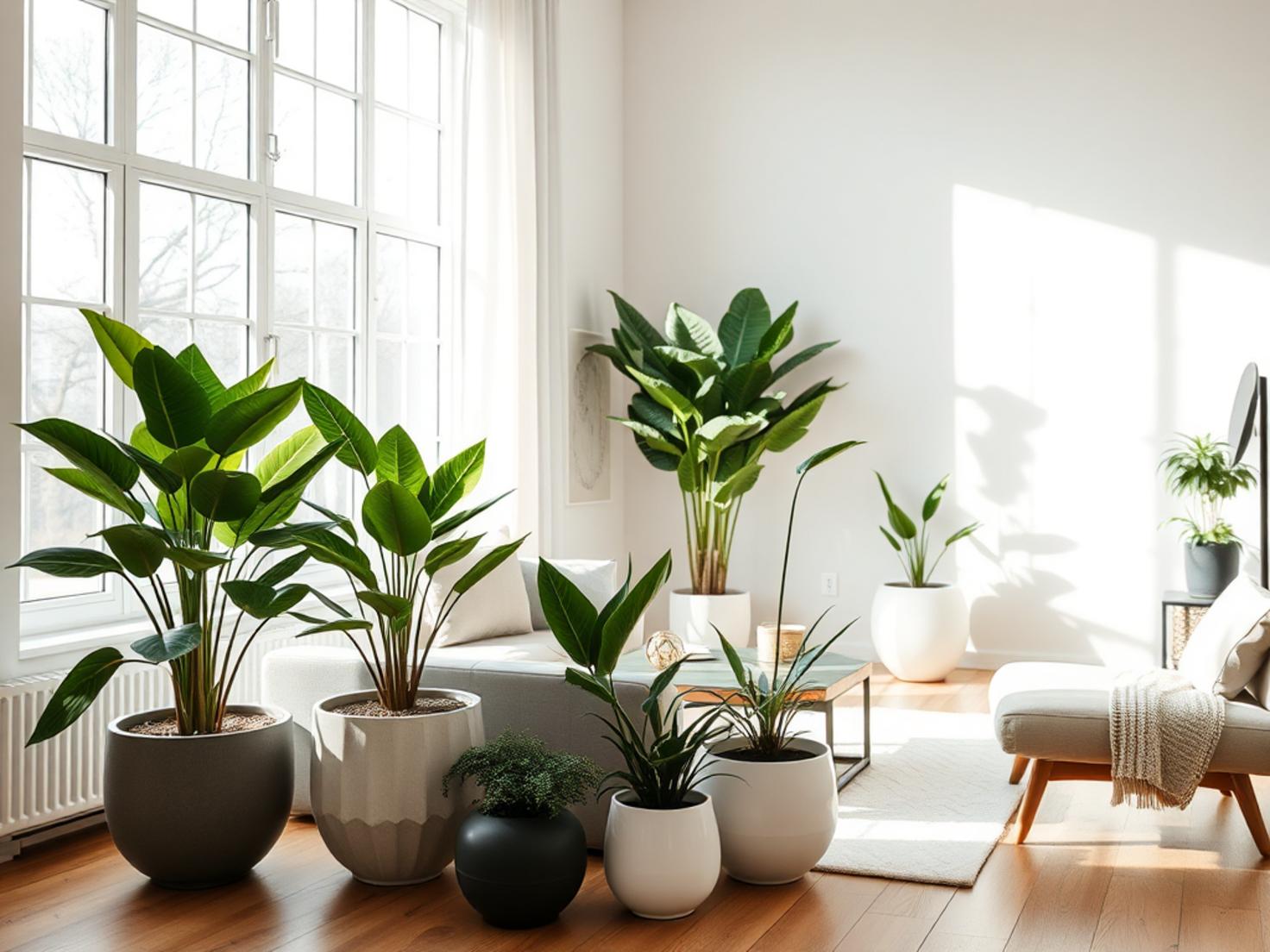 Pflanzen Wohnzimmer Styling