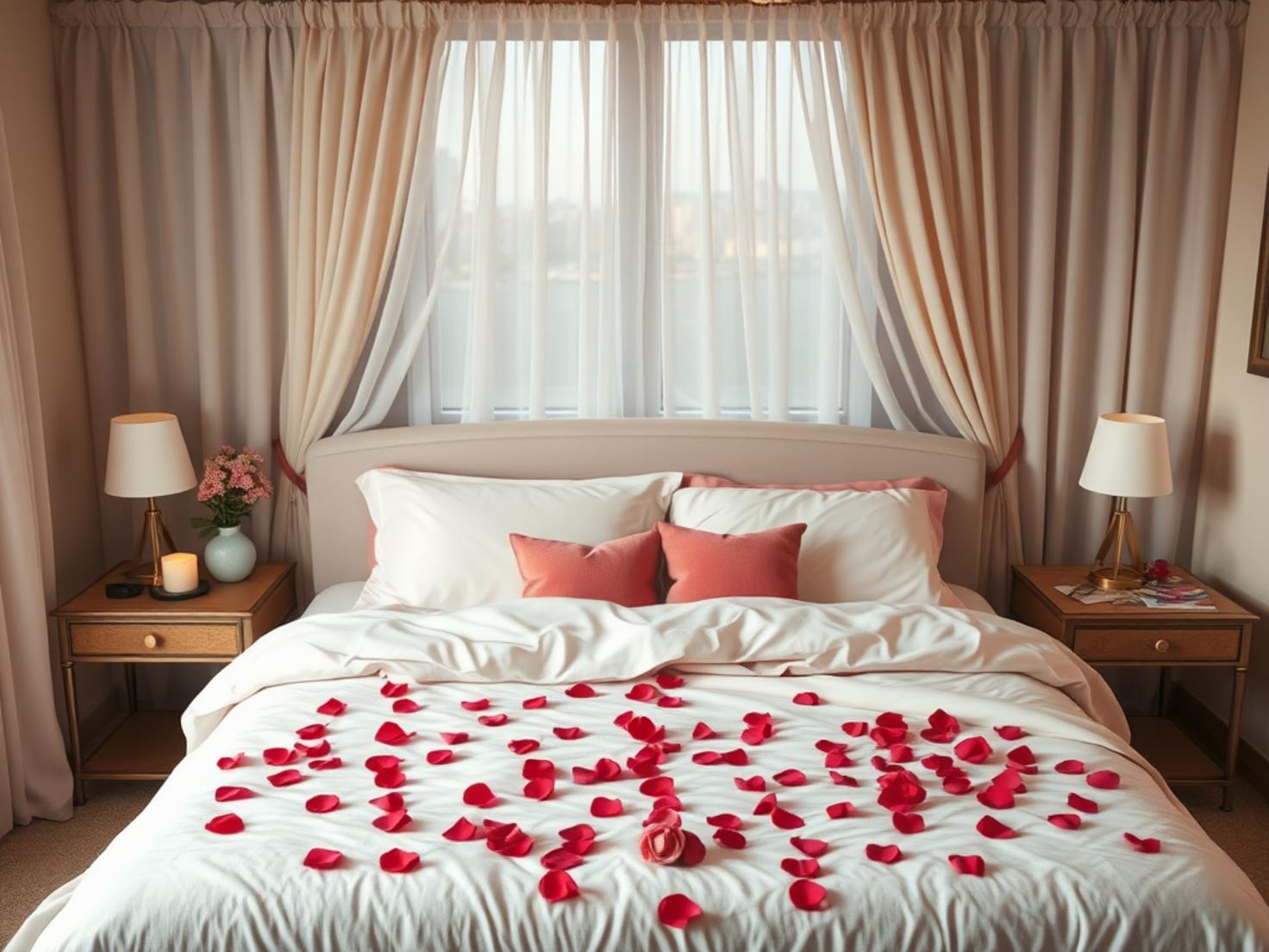 Romantische Schlafzimmer Dekoration