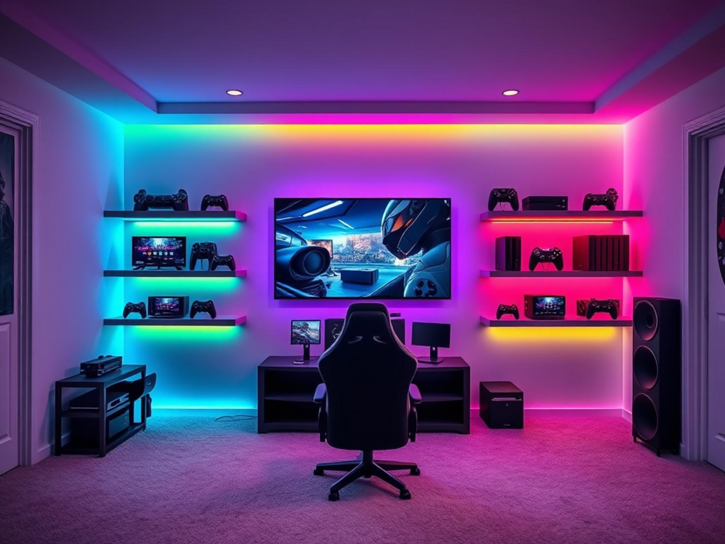 Spielzimmer Entertainment Setup