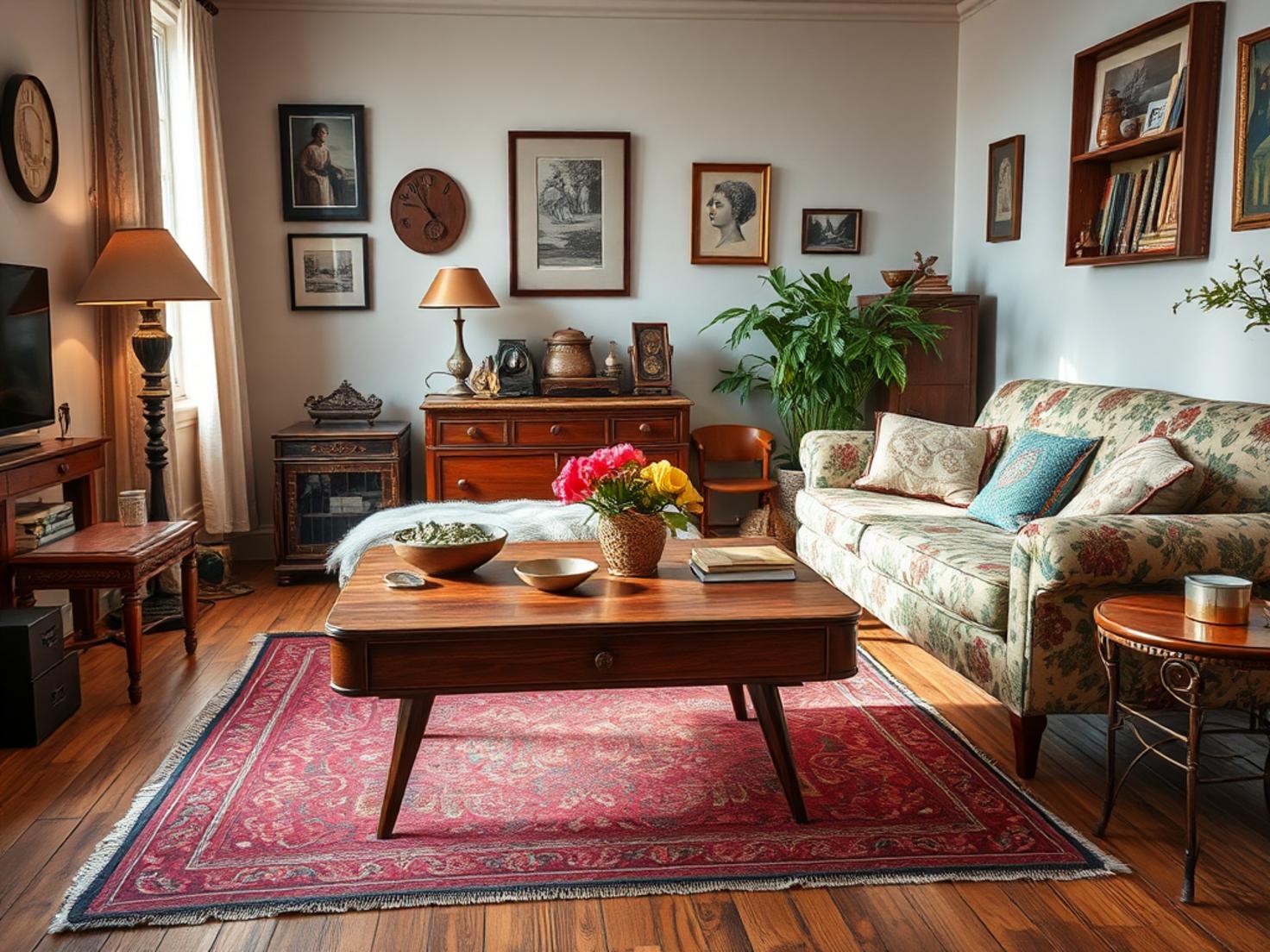 Vintage Wohnzimmer Dekoideen